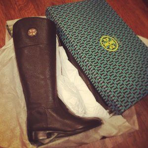 EUC Tory Burch Junction Tall Leather Riding Boots - Like New!